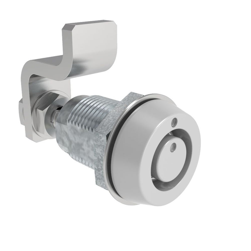 SOUTHCO VISE ACTION® Compression Latch, Small Size, Southco® Tubular Key, Zinc Alloy, Powder Coated, Silver [E3-55-37]