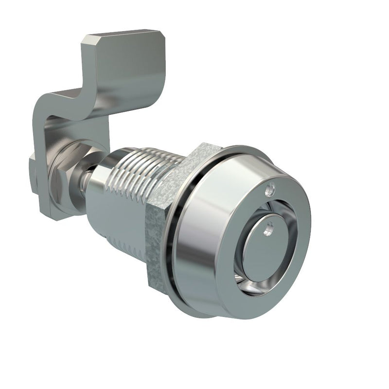 SOUTHCO VISE ACTION® Compression Latch, Small Size, Southco® Tubular Key, Zinc Alloy, Chrome Plated, Bright [E3-55-41]