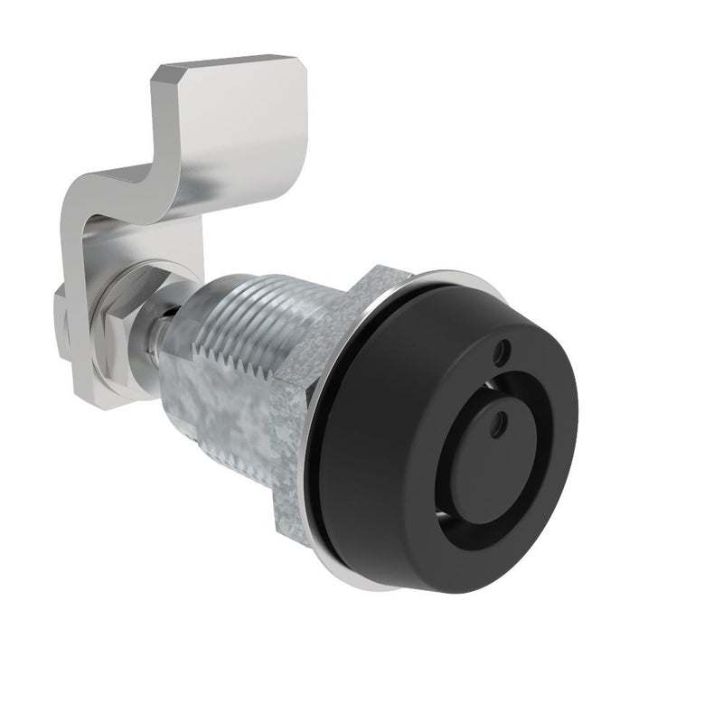 SOUTHCO VISE ACTION® Compression Latch, Small Size, Southco® Tubular Key, Zinc Alloy, Powder Coated, Black [E3-55-45]