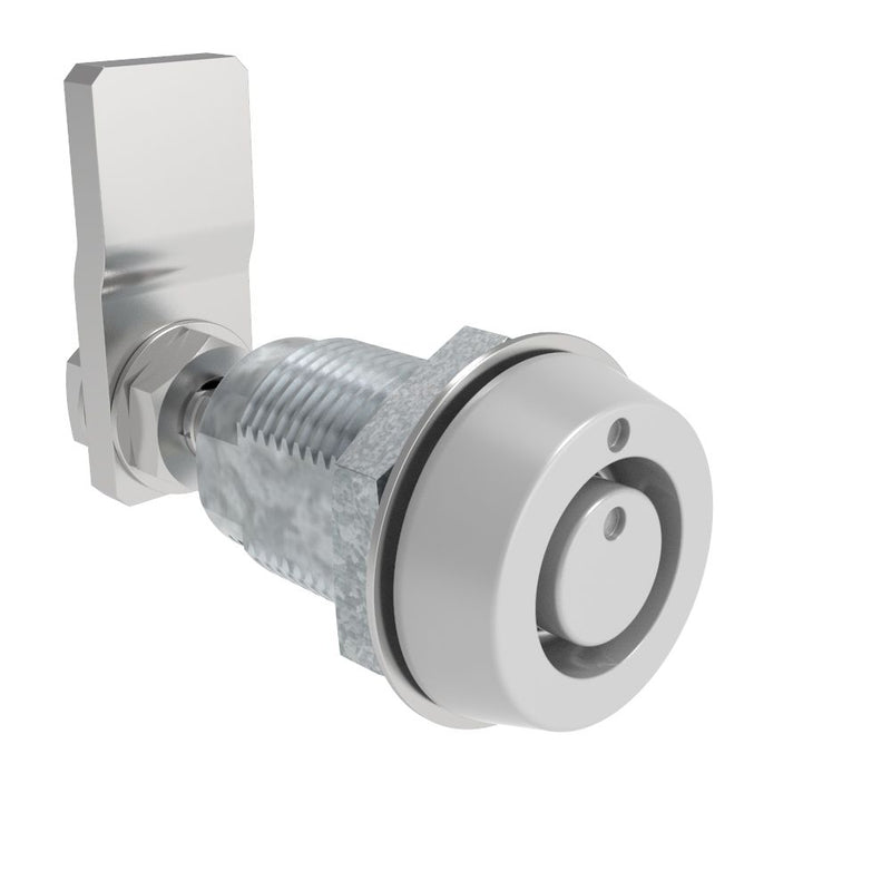 SOUTHCO VISE ACTION® Compression Latch, Small Size, Southco® Tubular Key, Zinc Alloy, Powder Coated, Silver [E3-245-87]