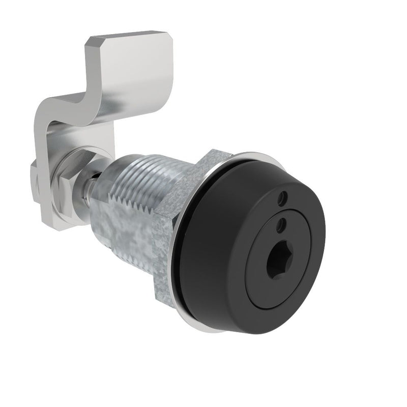 SOUTHCO VISE ACTION® Compression Latch, Small Size, 4 mm Hex Recess, Zinc Alloy, Powder Coated, Black [E3-56-45]