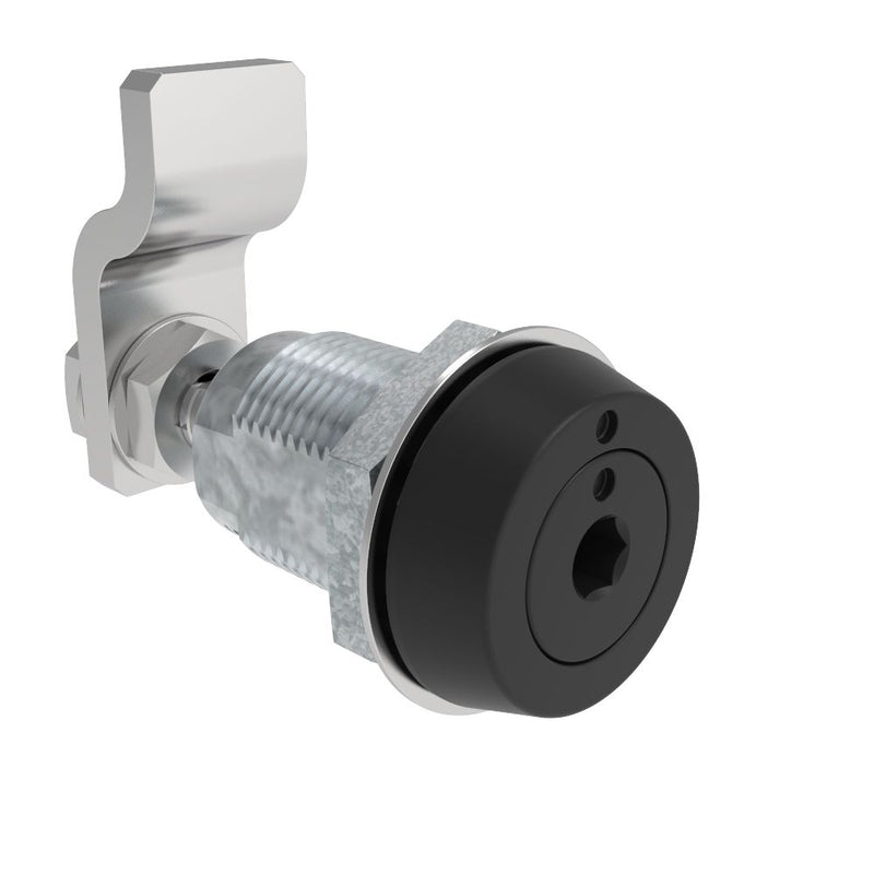 SOUTHCO VISE ACTION® Compression Latch, Small Size, 4 mm Hex Recess, Zinc Alloy, Powder Coated, Black [E3-56-65]