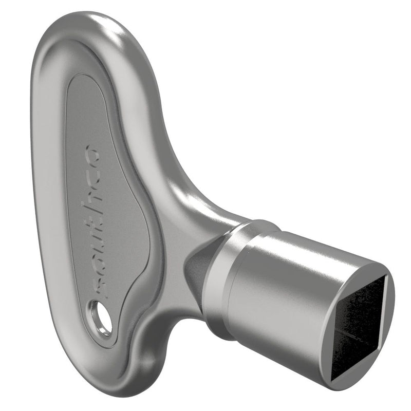 SOUTHCO Key, 8mm Square, Zinc Alloy, Nickel Plated [E3-8-1]