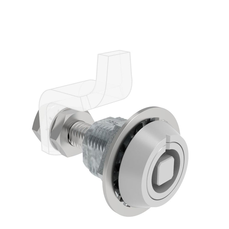 SOUTHCO VISE ACTION® Compression Latch, Large Size, 8 mm Square, Zinc Alloy, Powder Coated, Silver [E3-C110-07]
