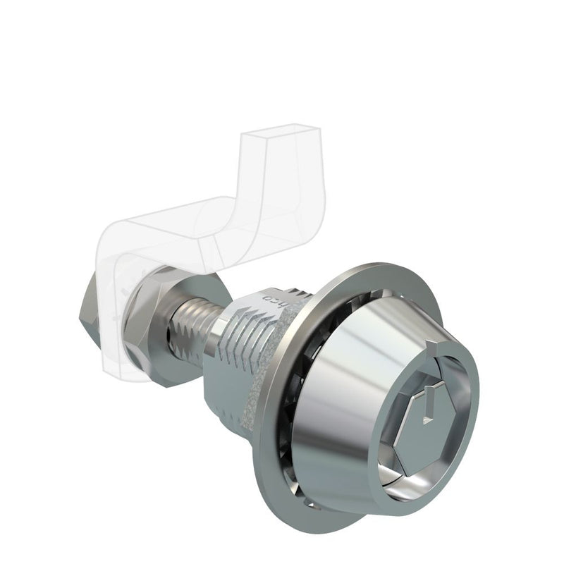 SOUTHCO VISE ACTION® Compression Latch, Large Size, Bellcore 216, Zinc Alloy, Chrome Plated, Bright [E3-C2215-01]