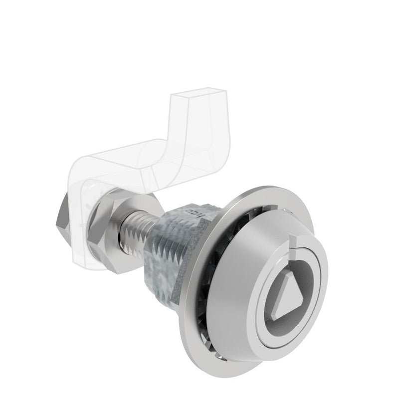 SOUTHCO VISE ACTION® Compression Latch, Large Size, 8 mm Triangle, Zinc Alloy, Powder Coated, Silver [E3-C2220-07]