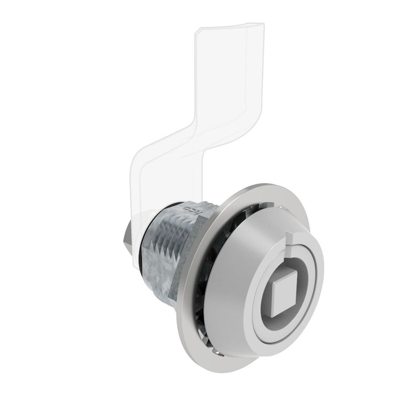 SOUTHCO VISE ACTION® Compression Latch, Large Size, 7 mm Square, Zinc Alloy, Powder Coated, Silver [E3-C124-UU7]