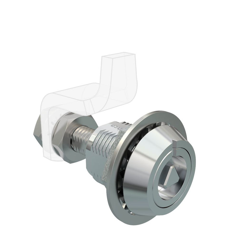SOUTHCO VISE ACTION® Compression Latch, Large Size, 7 mm Triangle, Zinc Alloy, Chrome Plated, Bright [E3-C13-01]