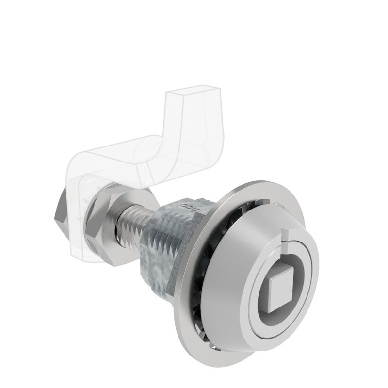 SOUTHCO VISE ACTION® Compression Latch, Large Size, 7 mm Square, Zinc Alloy, Powder Coated, Silver [E3-C14-07]