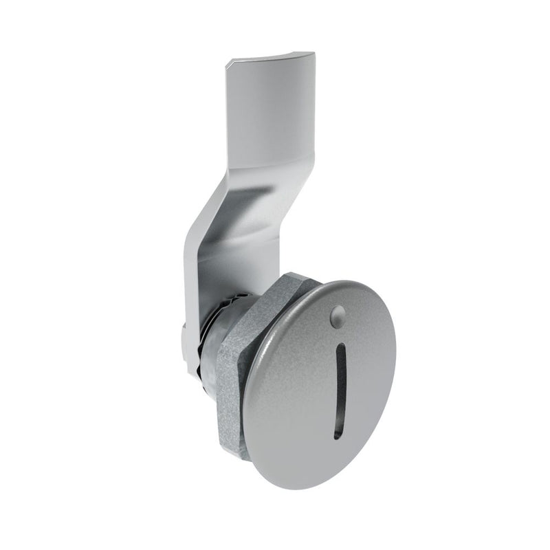 SOUTHCO Quarter-Turn Cam Latch, Slotted Recess, 6mm (.24 in) Grip, Sealed, Zinc Alloy, Chrome Plated, Bright [E5-1-001-041]