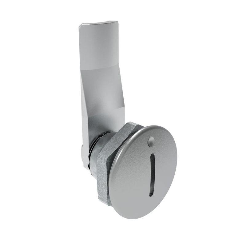 SOUTHCO Quarter-Turn Cam Latch, Slotted Recess, 16mm (.63 in) Grip, Sealed, Zinc Alloy, Chrome Plated, Bright [E5-1-001-091]