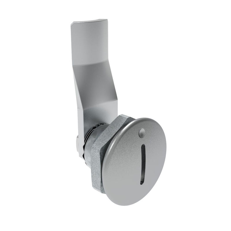 SOUTHCO Quarter-Turn Cam Latch, Slotted Recess, 18mm (.71 in) Grip, Sealed, Zinc Alloy, Chrome Plated, Bright [E5-1-001-101]