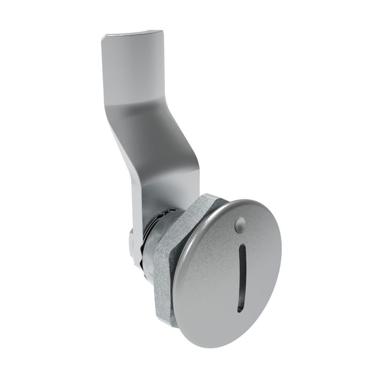 SOUTHCO Quarter-Turn Cam Latch, Slotted Recess, 24mm (.94 in) Grip, Sealed, Zinc Alloy, Chrome Plated, Bright [E5-1-001-131]