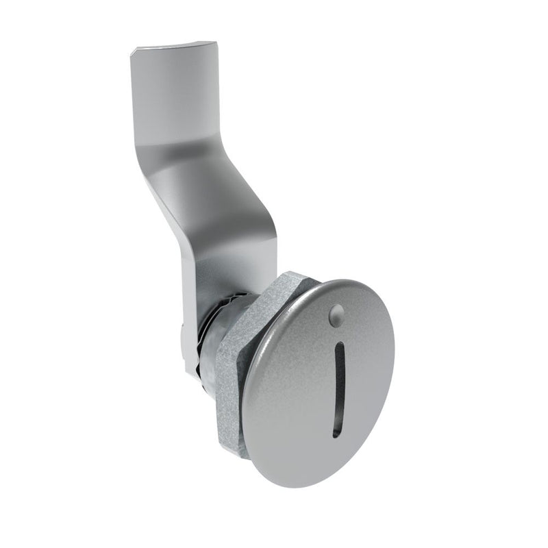 SOUTHCO Quarter-Turn Cam Latch, Slotted Recess, 26mm (1.02 in) Grip, Sealed, Zinc Alloy, Chrome Plated, Bright [E5-1-001-141]