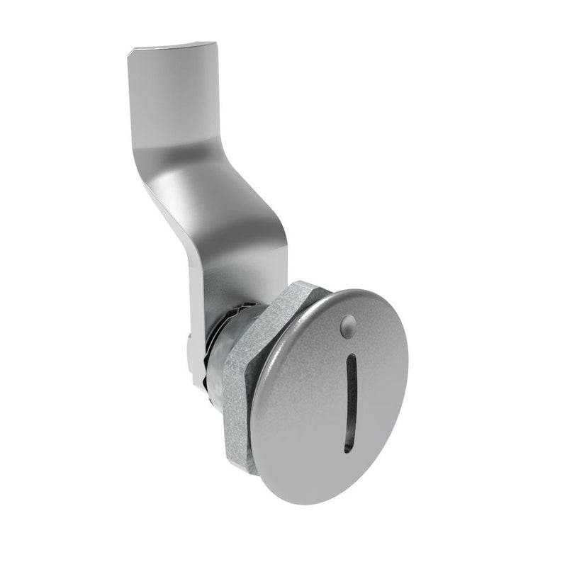 SOUTHCO Quarter-Turn Cam Latch, Slotted Recess, 28mm (1.10 in) Grip, Sealed, Zinc Alloy, Chrome Plated, Bright [E5-1-001-151]