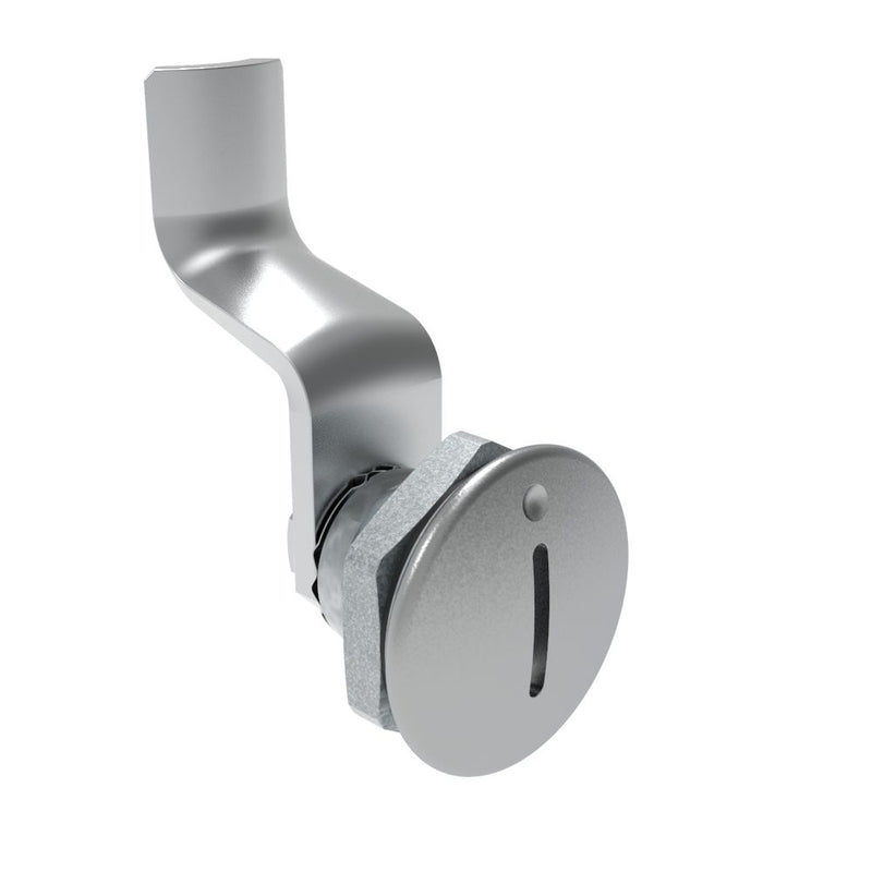 SOUTHCO Quarter-Turn Cam Latch, Slotted Recess, 36mm (1.42 in) Grip, Sealed, Zinc Alloy, Chrome Plated, Bright [E5-1-001-191]