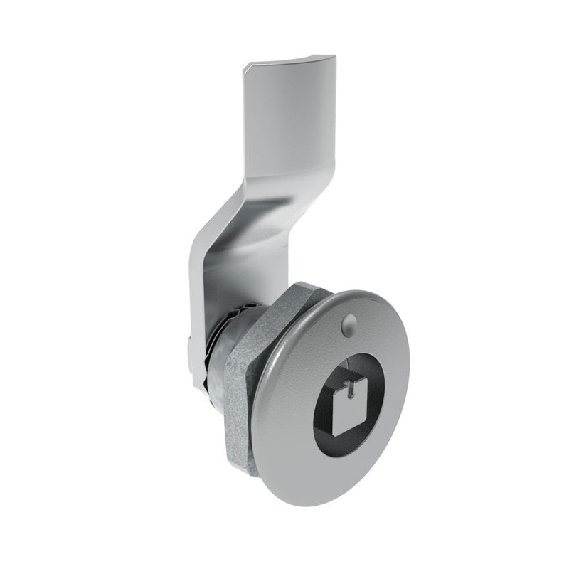 SOUTHCO Quarter-Turn Cam Latch, 7 mm Square Recess, 4mm (.16 in) Grip, Sealed, Zinc Alloy, Chrome Plated, Bright [E5-1-041-031]
