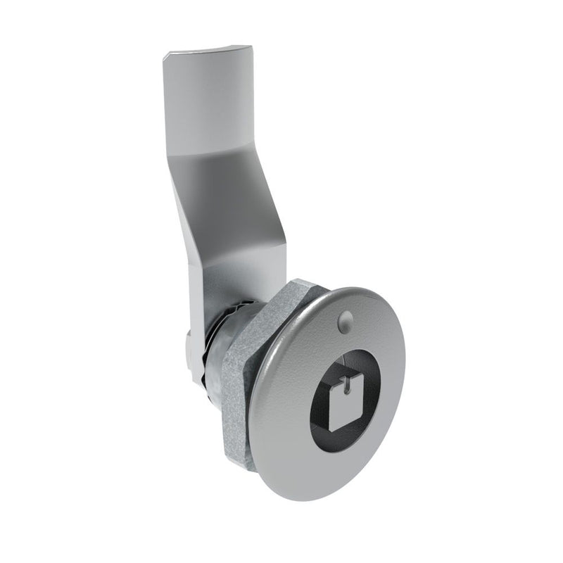 SOUTHCO Quarter-Turn Cam Latch, 7 mm Square Recess, 20mm (.79 in) Grip, Sealed, Zinc Alloy, Chrome Plated, Bright [E5-1-041-111]
