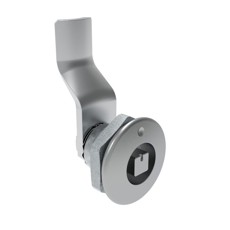 SOUTHCO Quarter-Turn Cam Latch, 7 mm Square Recess, 26mm (1.02 in) Grip, Sealed, Zinc Alloy, Chrome Plated, Bright [E5-1-041-141]