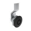 SOUTHCO Quarter-Turn Cam Latch, 7 mm Square Recess, 2mm (.08 in) Grip, Sealed, Zinc Alloy, Powder Coat, Black [E5-1-045-021]