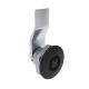 SOUTHCO Quarter-Turn Cam Latch, 7 mm Square Recess, 8mm (.31 in) Grip, Not Sealed, Zinc Alloy, Powder Coat, Black [E5-1-045-050]