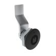 SOUTHCO Quarter-Turn Cam Latch, 7 mm Square Recess, 24mm (.94 in) Grip, Sealed, Zinc Alloy, Powder Coat, Black [E5-1-045-131]