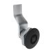 SOUTHCO Quarter-Turn Cam Latch, 7 mm Square Recess, 26mm (1.02 in) Grip, Sealed, Zinc Alloy, Powder Coat, Black [E5-1-045-141]
