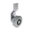 SOUTHCO Quarter-Turn Cam Latch, 8 mm Square, 4mm (.16 in) Grip, Not Sealed, Zinc Alloy, Chrome Plated, Bright [E5-1-051-030]