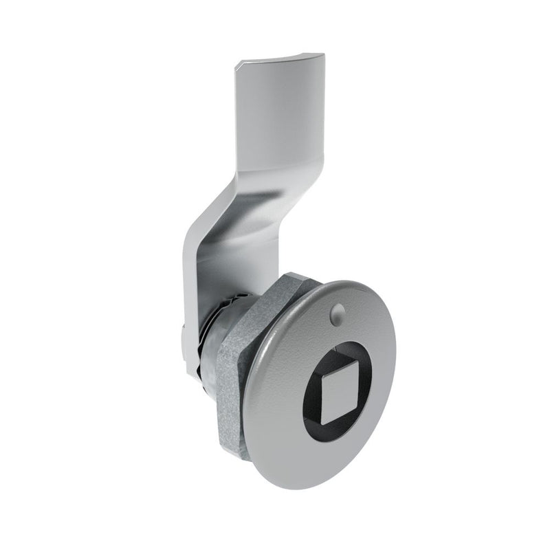 SOUTHCO Quarter-Turn Cam Latch, 8 mm Square, 4mm (.16 in) Grip, Sealed, Zinc Alloy, Chrome Plated, Bright [E5-1-051-031]