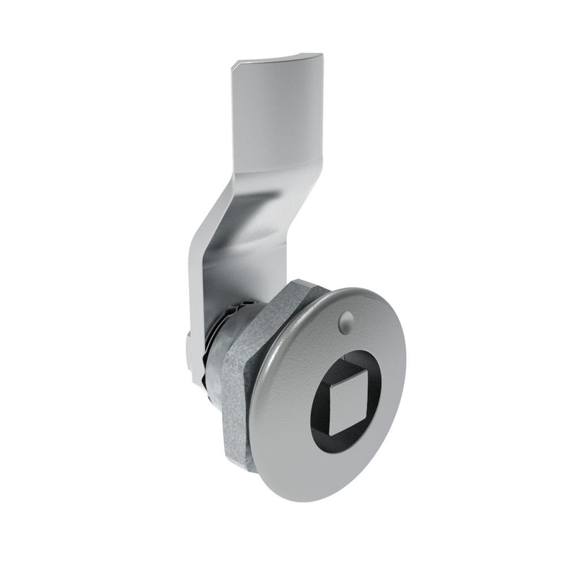 SOUTHCO Quarter-Turn Cam Latch, 8 mm Square, 6mm (.24 in) Grip, Sealed, Zinc Alloy, Chrome Plated, Bright [E5-1-051-041]