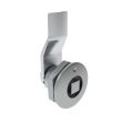 SOUTHCO Quarter-Turn Cam Latch, 8 mm Square, 8mm (.31 in) Grip, Sealed, Zinc Alloy, Chrome Plated, Bright [E5-1-051-051]