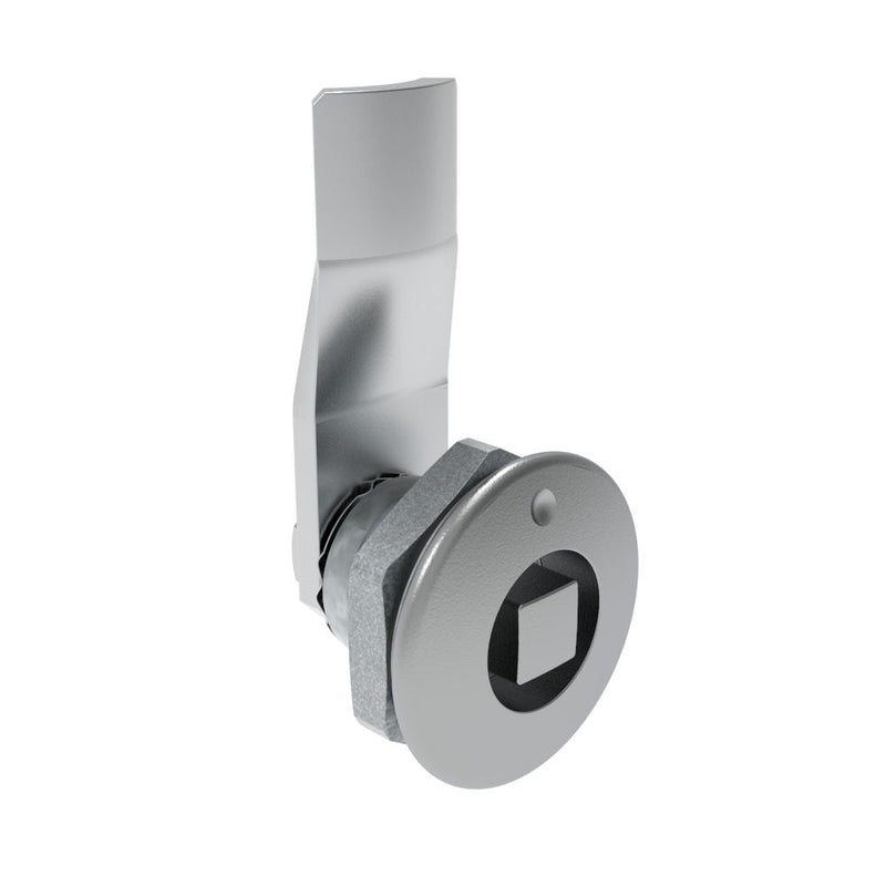 SOUTHCO Quarter-Turn Cam Latch, 8 mm Square, 12mm (.47 in) Grip, Sealed, Zinc Alloy, Chrome Plated, Bright [E5-1-051-071]