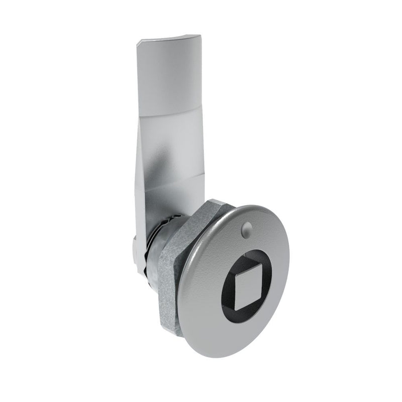 SOUTHCO Quarter-Turn Cam Latch, 8 mm Square, 14mm (.55 in) Grip, Sealed, Zinc Alloy, Chrome Plated, Bright [E5-1-051-081]