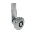 SOUTHCO Quarter-Turn Cam Latch, 8 mm Square, 16mm (.63 in) Grip, Not Sealed, Zinc Alloy, Chrome Plated, Bright [E5-1-051-090]