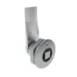 SOUTHCO Quarter-Turn Cam Latch, 8 mm Square, 16mm (.63 in) Grip, Sealed, Zinc Alloy, Chrome Plated, Bright [E5-1-051-091]