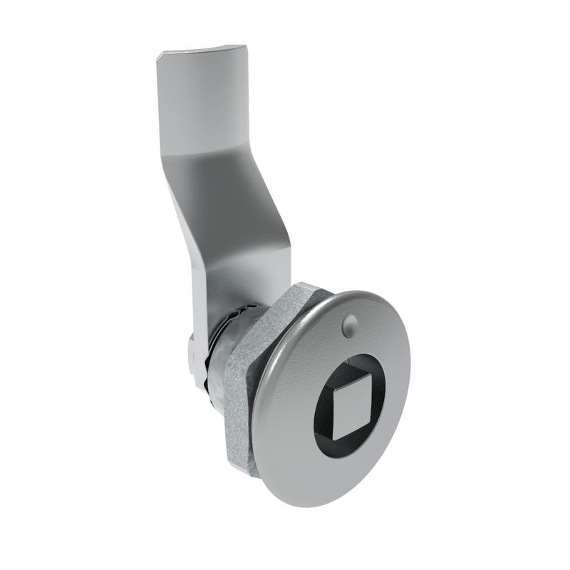 SOUTHCO Quarter-Turn Cam Latch, 8 mm Square, 22mm (.87 in) Grip, Sealed, Zinc Alloy, Chrome Plated, Bright [E5-1-051-121]