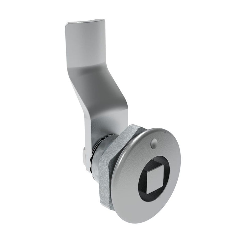 SOUTHCO Quarter-Turn Cam Latch, 8 mm Square, 24mm (.94 in) Grip, Sealed, Zinc Alloy, Chrome Plated, Bright [E5-1-051-131]