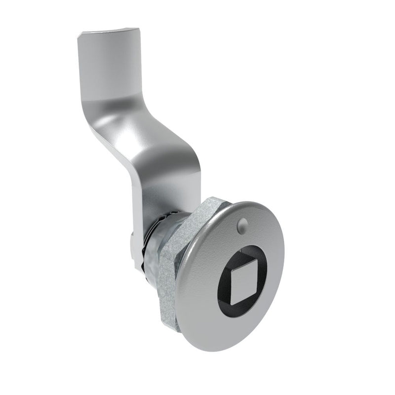 SOUTHCO Quarter-Turn Cam Latch, 8 mm Square, 32mm (1.25 in) Grip, Not Sealed, Zinc Alloy, Chrome Plated, Bright [E5-1-051-170]