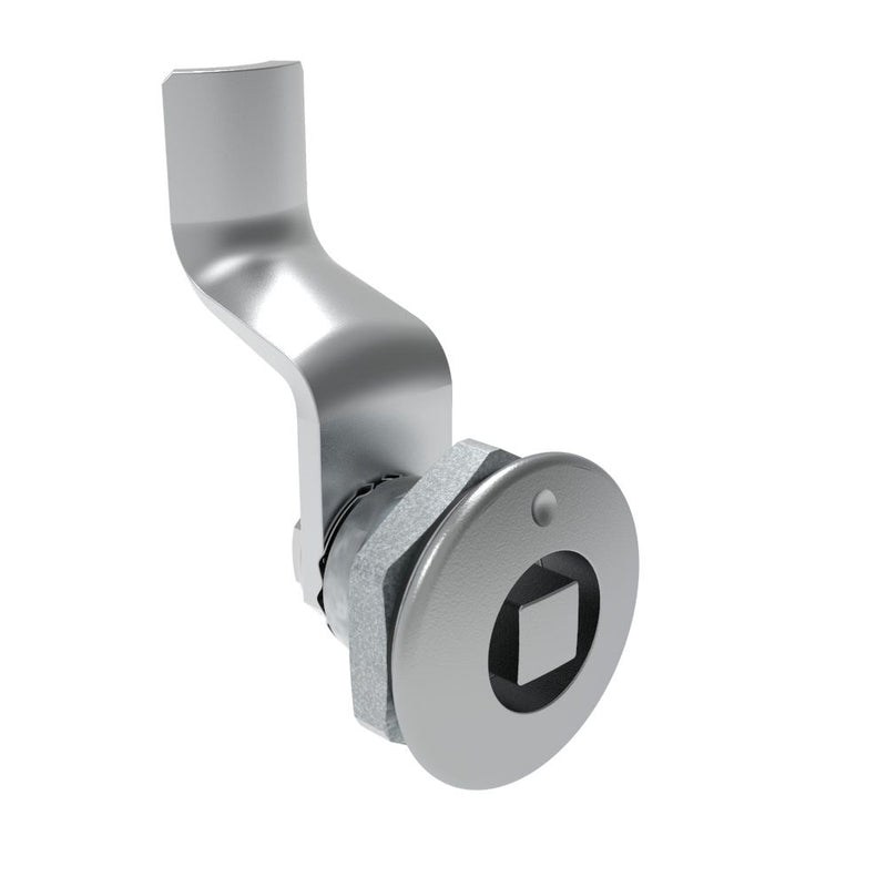 SOUTHCO Quarter-Turn Cam Latch, 8 mm Square, 34mm (1.34 in) Grip, Sealed, Zinc Alloy, Chrome Plated, Bright [E5-1-051-181]