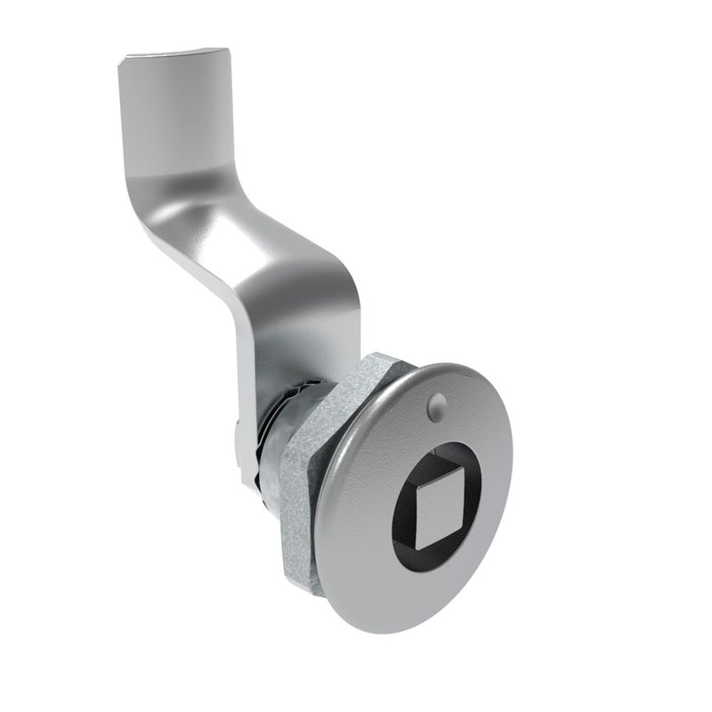 SOUTHCO Quarter-Turn Cam Latch, 8 mm Square, 36mm (1.42 in) Grip, Sealed, Zinc Alloy, Chrome Plated, Bright [E5-1-051-191]