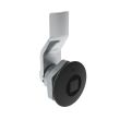 SOUTHCO Quarter-Turn Cam Latch, 8 mm Square, 6mm (.24 in) Grip, Sealed, Zinc Alloy, Powder Coat, Black [E5-1-055-041]