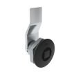 SOUTHCO Quarter-Turn Cam Latch, 8 mm Square, 8mm (.31 in) Grip, Sealed, Zinc Alloy, Powder Coat, Black [E5-1-055-051]