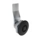 SOUTHCO Quarter-Turn Cam Latch, 8 mm Square, 18mm (.71 in) Grip, Sealed, Zinc Alloy, Powder Coat, Black [E5-1-055-101]
