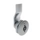 SOUTHCO Quarter-Turn Cam Latch, 3 mm Double Bitted Recess, 8mm (.31 in) Grip, Sealed, Zinc Alloy, Chrome Plated, Bright [E5-1-061-051]