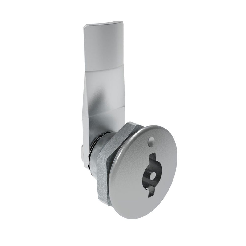 SOUTHCO Quarter-Turn Cam Latch, 3 mm Double Bitted Recess, 14mm (.55 in) Grip, Sealed, Zinc Alloy, Chrome Plated, Bright [E5-1-061-081]