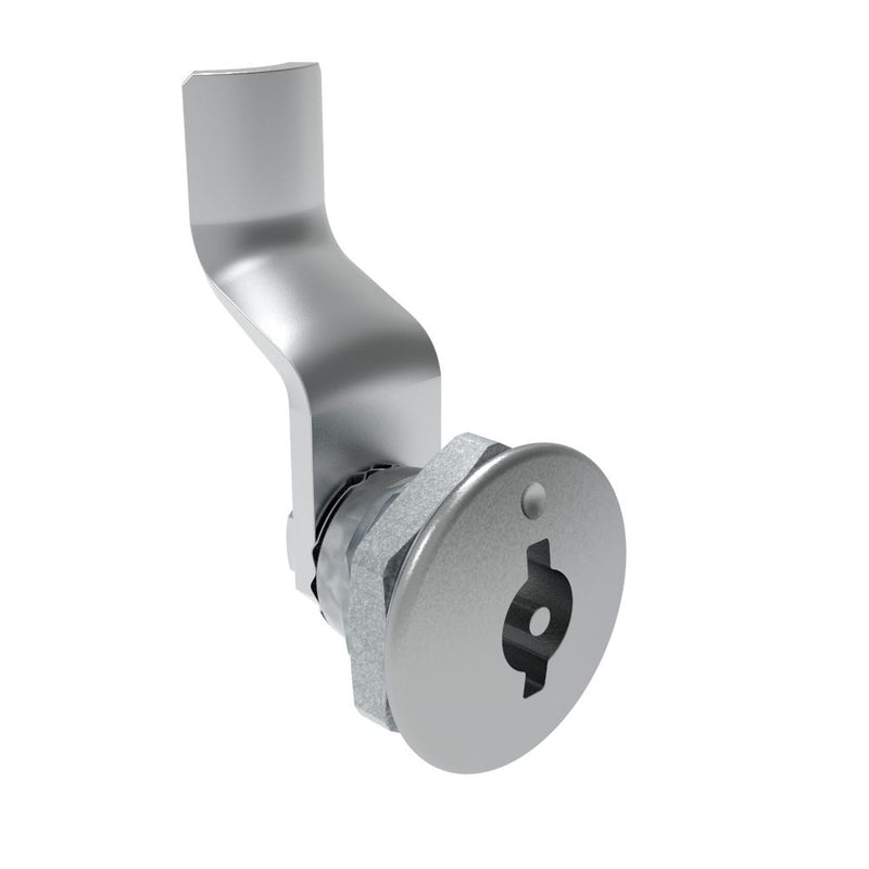 SOUTHCO Quarter-Turn Cam Latch, 3 mm Double Bitted Recess, 30mm (1.18 in) Grip, Not Sealed, Zinc Alloy, Chrome Plated, Bright [E5-1-061-160]