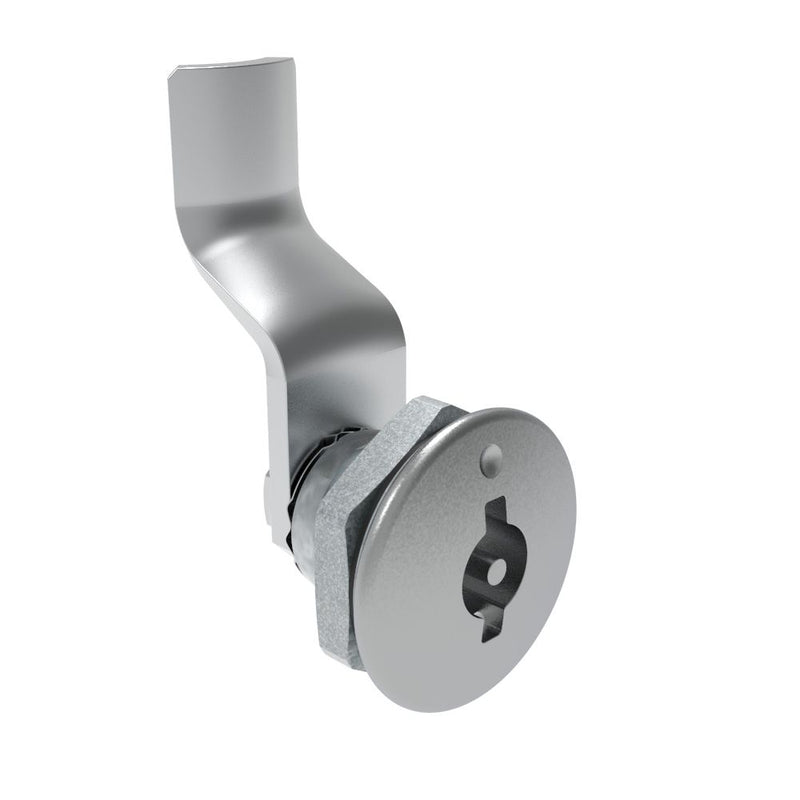 SOUTHCO Quarter-Turn Cam Latch, 3 mm Double Bitted Recess, 30mm (1.18 in) Grip, Sealed, Zinc Alloy, Chrome Plated, Bright [E5-1-061-161]