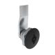 SOUTHCO Quarter-Turn Cam Latch, 3 mm Double Bitted Recess, 12mm (.47 in) Grip, Not Sealed, Zinc Alloy, Powder Coat, Black [E5-1-065-070]