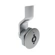 SOUTHCO Quarter-Turn Cam Latch, 5 mm Double Bitted Recess, 2mm (.08 in) Grip, Sealed, Zinc Alloy, Chrome Plated, Bright [E5-1-071-021]
