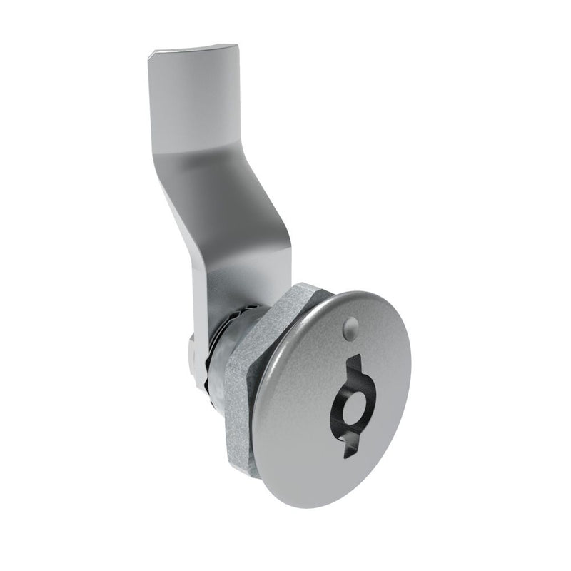 SOUTHCO Quarter-Turn Cam Latch, 5 mm Double Bitted Recess, 24mm (.94 in) Grip, Sealed, Zinc Alloy, Chrome Plated, Bright [E5-1-071-131]